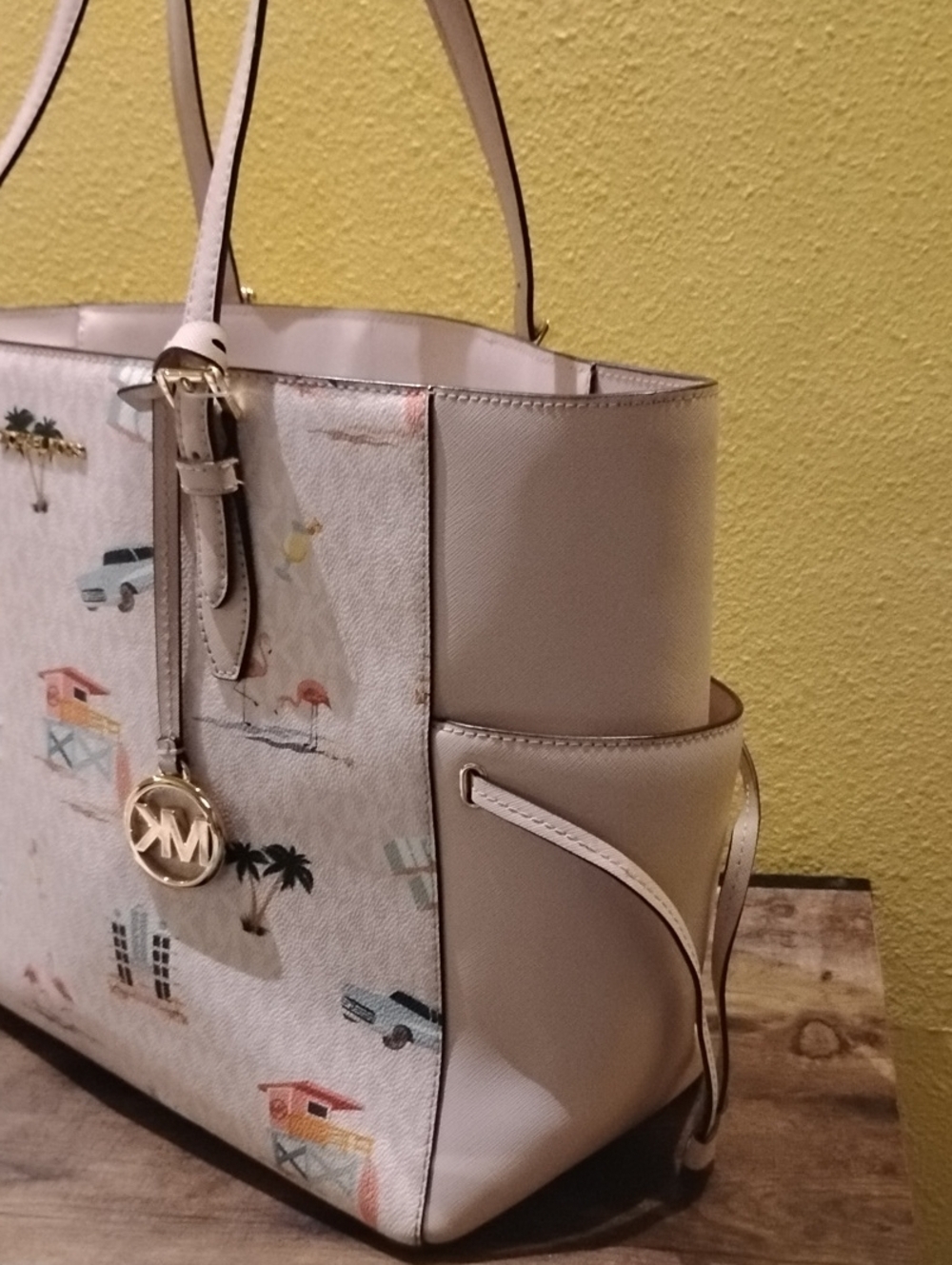 Limited Ed Michael Kors Gilly Large Drawstring Travel Tote light powder blush - Picture 5 of 17